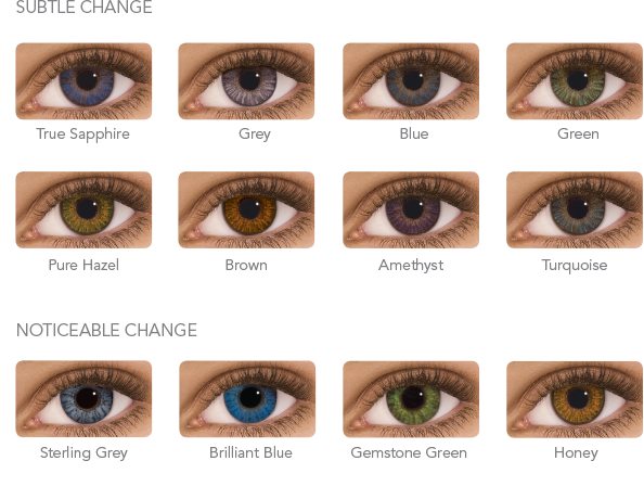 FRESHLOOK COLORBLEND MONTHLY COLOR PALETTE | COOL CONTACTS